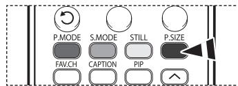 SAMSUNG HL-T7288W - Modification du format de l'image - 4