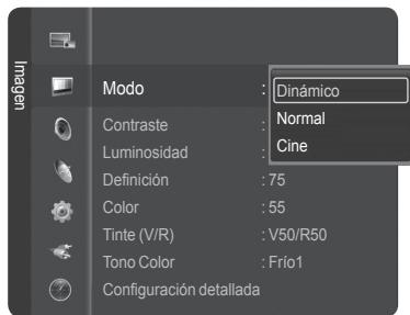 SAMSUNG HL-T7288W - Utilización de los ajustes deImagen automaticos - 2