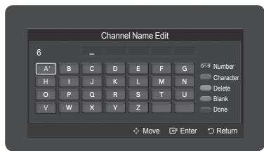 SAMSUNG HL-T7288W - Labeling Channels - Analog - 4