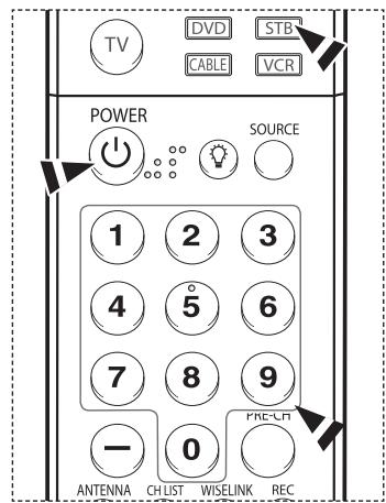 SAMSUNG HL-T7288W - Configuration de la télécommande pour contrôler le récepteur - 2