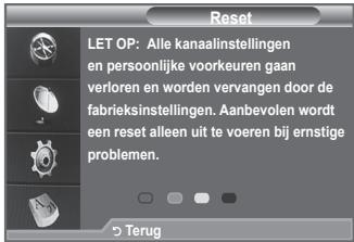 SAMSUNG LE-52F96BD - U kunt de opgeslagen waarden wee wijzigen in de fabrieksinstellungen. - 2