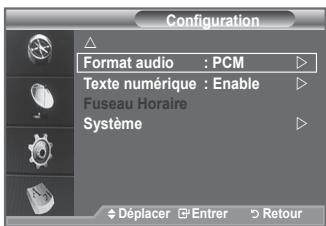 SAMSUNG LE-52F96BD - Sélection du format sonore - 1