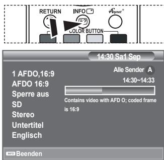 SAMSUNG LE-52F96BD - Programminformationen anzeigen - 3