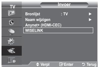 SAMSUNG LE-52F96BD - Gebruik van het WISELINK Menu - 1