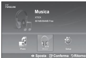 SAMSUNG LE-52F96BD - Utilizzo dell'elenco MP3 - 1