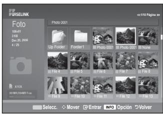 SAMSUNG LE-52F96BD - Utilización de la lista PHOTO (JPEG) - 2