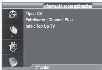 SAMSUNG LE-52F96BD - Contém informações sobre o CAM introduzido na ranhura Cl e apareça-as no ecra. - 1