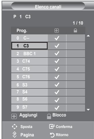 SAMSUNG LE-52F96BD - Aggiunta / Blocco di canali - 3
