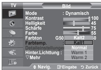 SAMSUNG LE-52F96BD - Sie können den für ihre Augen angenehmsten Farbton auswahlen. - 2