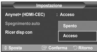 SAMSUNG LE-52F96BD - Disattivazione automatica di un dispositivo Anynet+ allo spegnimento del teilevisore - 3