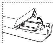 SAMSUNG LE-52F96BD - Batterien in die Fernbedienung einsetzen - 1