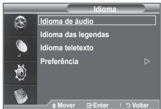SAMSUNG LE-52F96BD - Selección o idioma preferido (legendas,录音 ou teletexto) - 1