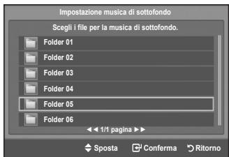 SAMSUNG LE-52F96BD - Impostazione musica di sostofondo: - 1
