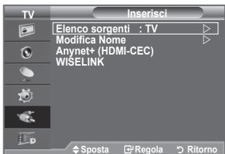SAMSUNG LE-52F96BD - È possible selezionale una delle sorgenti esterne collegate al jack di ingresso del teilevisore. - 1