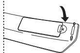 SAMSUNG LE-52F96BD - Batterien in die Fernbedienung einsetzen - 3