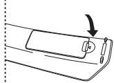 SAMSUNG LE-52F96BD - Colocar pilhas no telecomando - 3