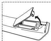 SAMSUNG LE-52F96BD - Batterijen in de afstandsbediening plaatsen - 1