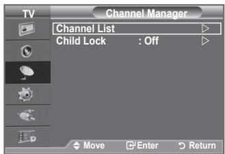SAMSUNG LE-52F96BD - Adding / Locking Channels - 2