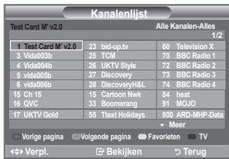 SAMSUNG LE-52F96BD - De kanaallijst selecteren - 1