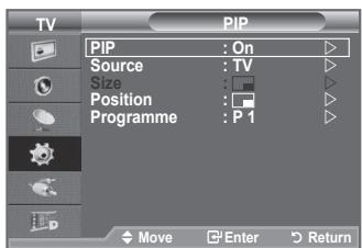 SAMSUNG LE-52F96BD - Viewing the Picture In Picture (PIP) - 2