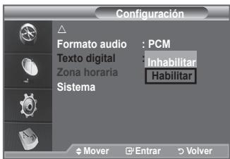 SAMSUNG LE-52F96BD - Si el programa se emite con texto digital estaopyc estáactivada. - 1