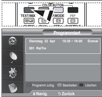 SAMSUNG LE-52F96BD - Verwendend der Vormerkliste - 2