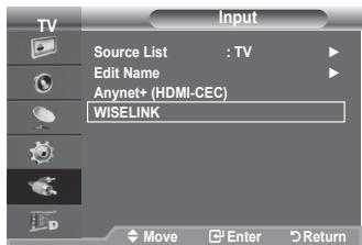 SAMSUNG LE-52F96BD - Using the WISELINK Menu - 2