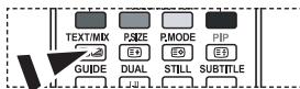SAMSUNG LE-52F96BD - Auswahlen einer Teletextsite mit Fastext - 1