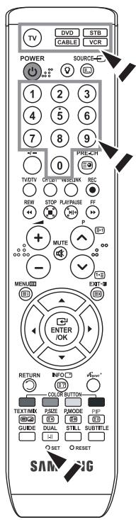 SAMSUNG LE-52F96BD - Fernbedienung einrichten - 1
