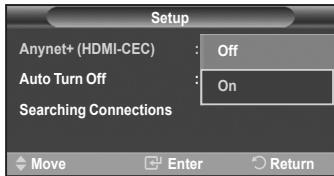SAMSUNG LE-52F96BD - Samodejni izklop naprave v systemd Anynet+, ko je TV izklopljen - 2