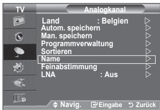 SAMSUNG LE-52F96BD - Sendernamen zuweisen - 1