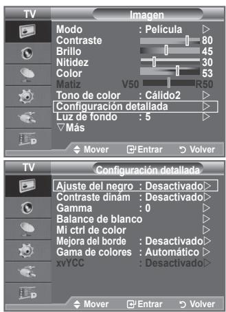 SAMSUNG LE-52F96BD - Puede selectionar el tono de color que le résultat más como do para la vista. - 1