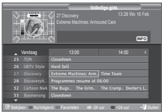 SAMSUNG LE-52F96BD - De EPG-informatie (elektronische programmagids) weergeven - 2
