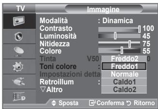 SAMSUNG LE-52F96BD - É possible selezionare il tono del colore ottimale per la propria vista. - 2