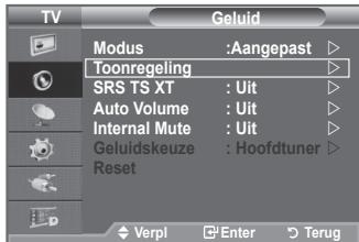 SAMSUNG LE-52F96BD - De geluidsinstallingen aanpassen - 1