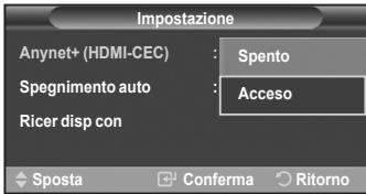 SAMSUNG LE-52F96BD - Disattivazione automatica di un dispositivo Anynet+ allo spegnimento del teilevisore - 2