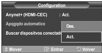 SAMSUNG LE-52F96BD - Apagado automatico de un dispositivo Anynet+ cuando el televator está apagado - 3
