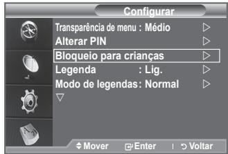 SAMSUNG LE-52F96BD - Pode definir a transparencia do menu. - 2