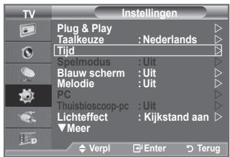 SAMSUNG LE-52F96BD - De huidigeijd instellen en weergeven - 1