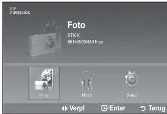 SAMSUNG LE-52F96BD - Dit menu toont de JPEG bestanden en mapper opgeslagen op een USB geheugen. - 1