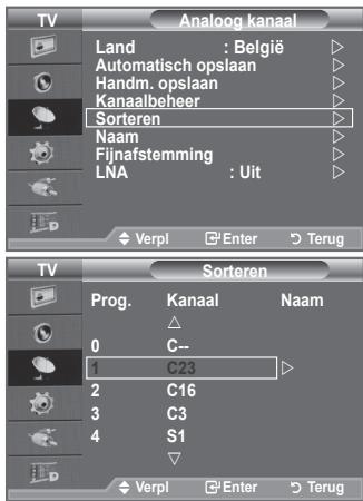 SAMSUNG LE-52F96BD - Opgeslagen kanalen rangschikken - 1
