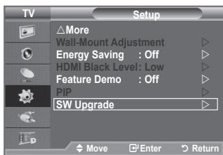 SAMSUNG LE-52F96BD - Upgrading the Software - 2