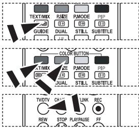 SAMSUNG LE-52F96BD - Utilisation de Fastext pour sélectionner une page télétexte - 1