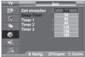 SAMSUNG LE-52F96BD - Sleep-Timer einstellen - 2