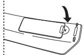 SAMSUNG LE-52F96BD - Instalación de las pilas en el mando a distancia - 3