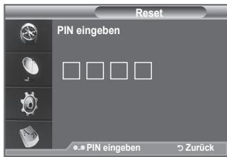 SAMSUNG LE-52F96BD - Sie können alle gespeicherten Werte wieder auf die Ausgangswerte zurücksetzen. - 1