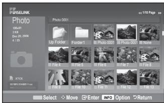 SAMSUNG LE-52F96BD - Using the Menu during a Slide Show - 4