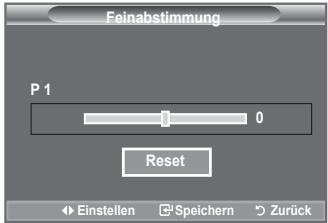 SAMSUNG LE-52F96BD - Verwenden Sie die Feinabstimmung, um für bestimmte Kanäle die Empfangseinstellungen manuell zu optimieren. - 2