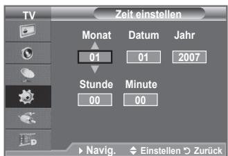 SAMSUNG LE-52F96BD - Aktuelle Uhrzeit einstellen und anzeigen - 2