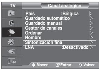SAMSUNG LE-52F96BD - Utilice la sintonizacion finala para ajustar manualmente un determinado canal a fin de que la recepcion sea optima. - 1